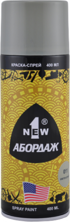 Изображение товара Краска-спрей Abordage серого цвета 400 мл для ремонта и художественных работ