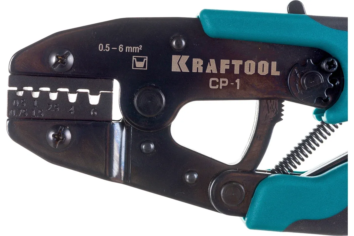 Пресс-клещи для втулочных наконечников 0,5-6 мм² CP-1 Kraftool 45461-1 - фото