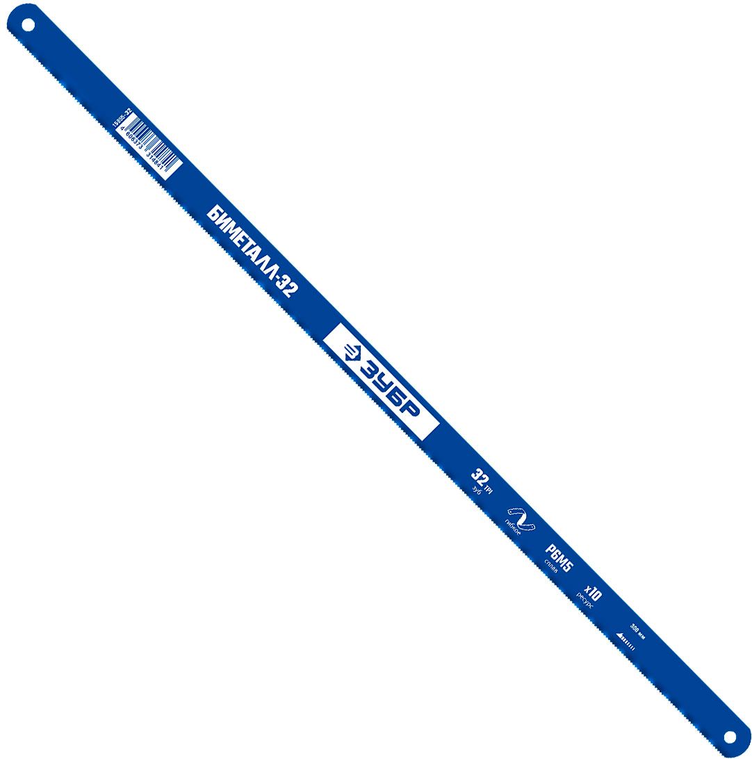 Изображение товара Полотно для ножовки по металлу 300 мм 32TPI, БИМЕТАЛЛ-32, ЗУБР 15855-32, биметалл