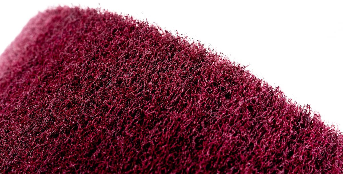 Барабан ламельный 120х100 Р240 посадка 19 мм тип R (бордо) из нетканого полотна Messer 11-57-013 - фото