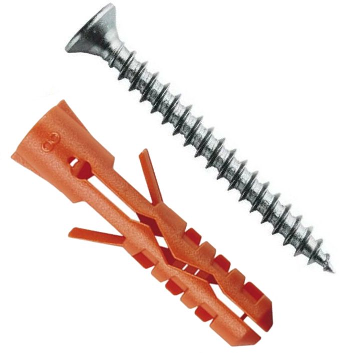 Изображение товара Дюбель 6х30 с шурупом с потайной головкой PZ Mungo MN-S 1380077, полиамид