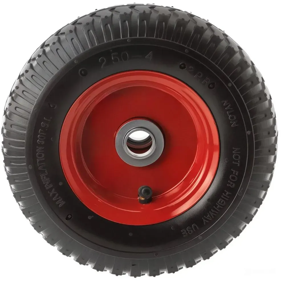 Колесо пневматическое резиновое, стальной обод 210 мм PR 1400-20  - фото