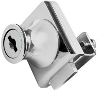 Замок накладной для стеклянных дверей 35,8х50 мм LOCK 805 CR 3468, хромированный