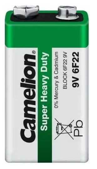 Батарейка Крона 6F22 Camelion 3809 - фото