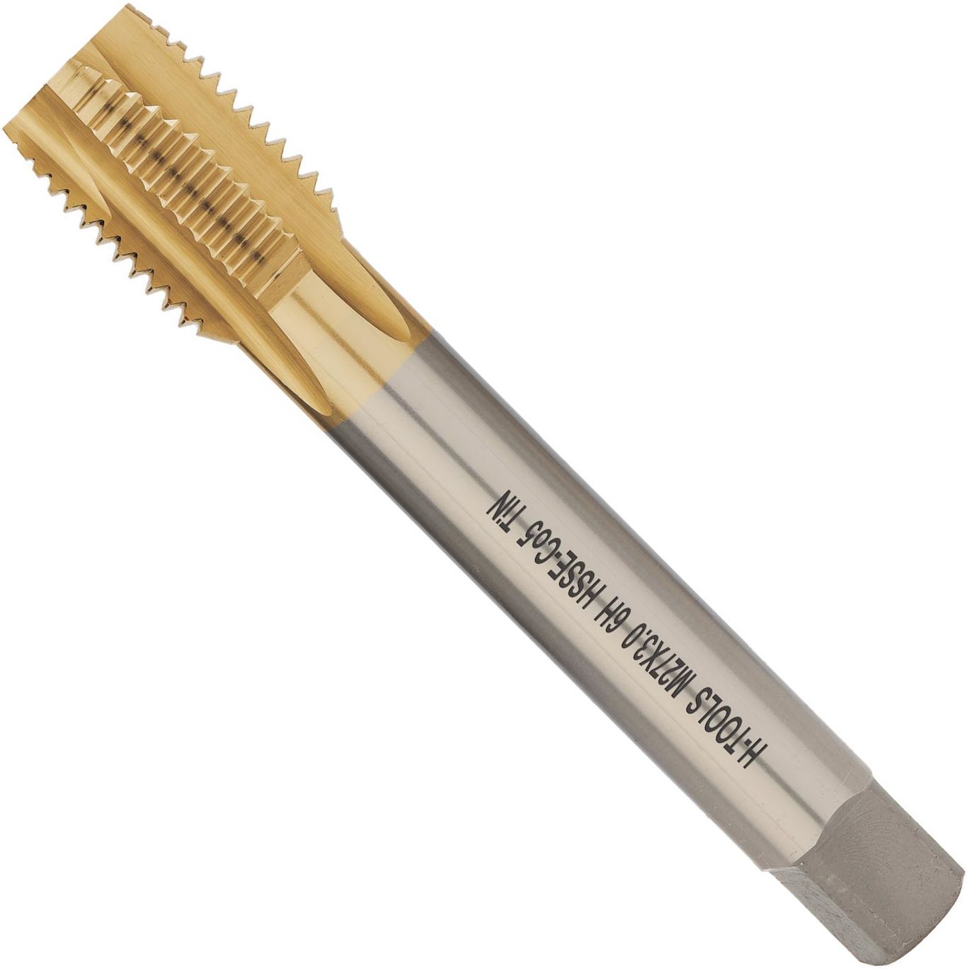 Метчик машинный М27х3 мм DIN 376 HSSE TiN H-Tools 113X01-D2-0270, метрическая резьба - фото