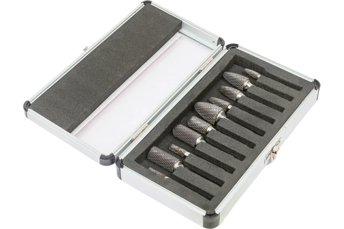 Набор твердосплавных борфрез №701 ПрофОснастка 170101001, 10 предметов - фото