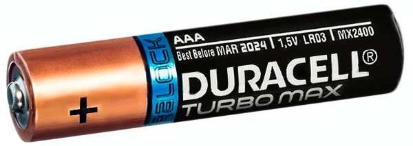 Батарейка Duracell Turbo Max LR03 BL4 - фото