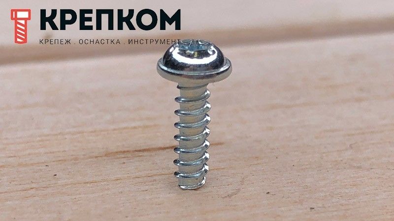 Саморез с прессшайбой и шлицем TORX 88204 RSTplus усиленный, тупой конец, оцинкованная сталь - фото