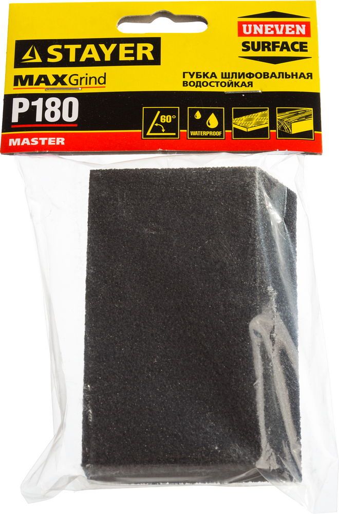 Губка шлифовальная четырехсторонняя угловая 60 ° Master Stayer - фото