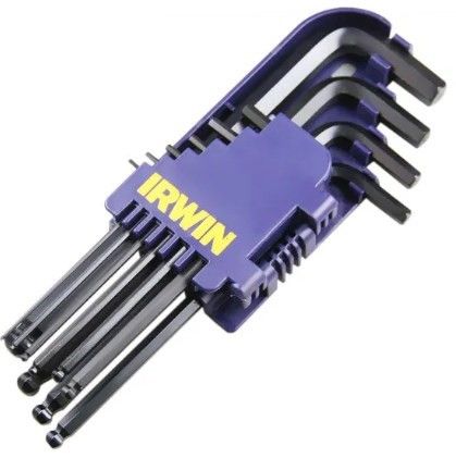 Набор шестигранных ключей (1,5-10 мм) с шариком IRWIN T10757, 10 штук - фото