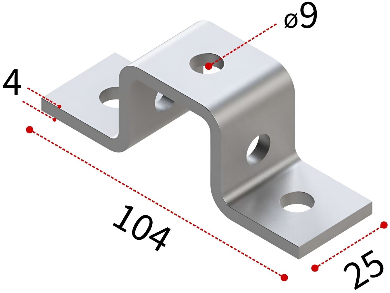 Скоба для профилей 28х30 4F5 TERMOCLIP - фото