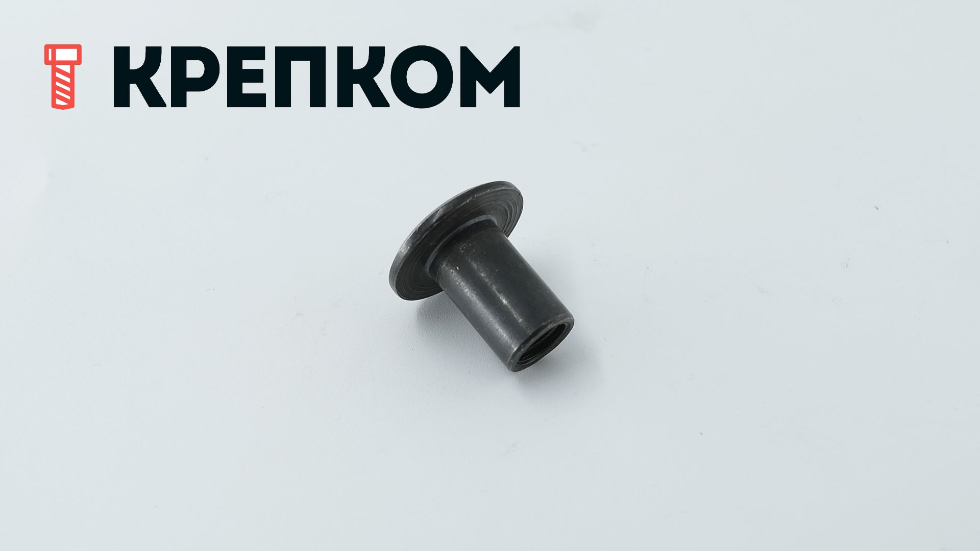 Гайка Эриксона с плоской головкой, черный цинк - фото