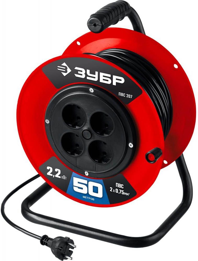 Удлинитель на катушке ПВС-207 ЗУБР - фото