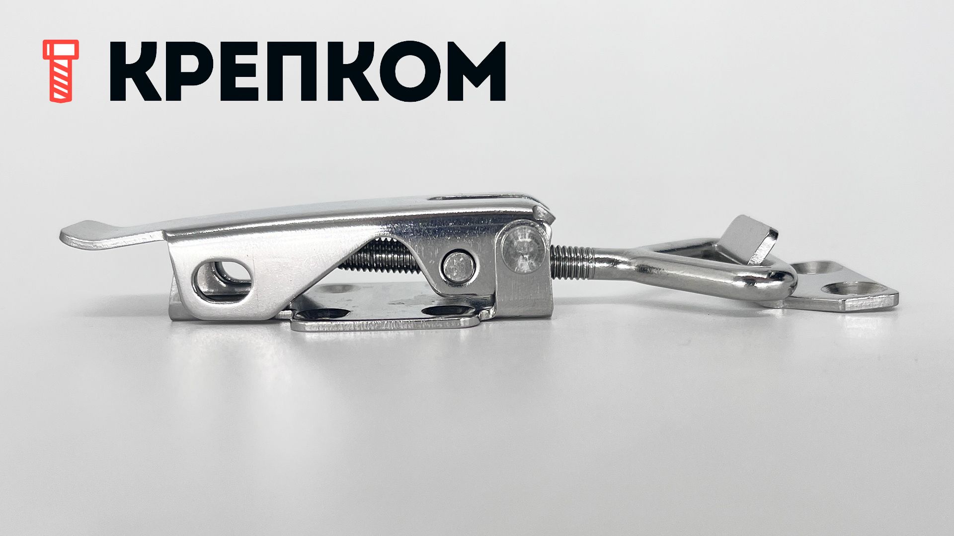 Замок-защелка регулируемый B215C, нержавеющая сталь А2 - фото