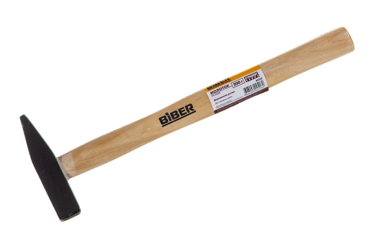 Молоток Стандарт с деревянной ручкой Biber Стандарт 85352 - фото