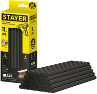 Стержни клеевые черные 11х200 MAXFix Stayer 2-06821-D-S40, 40 шт
