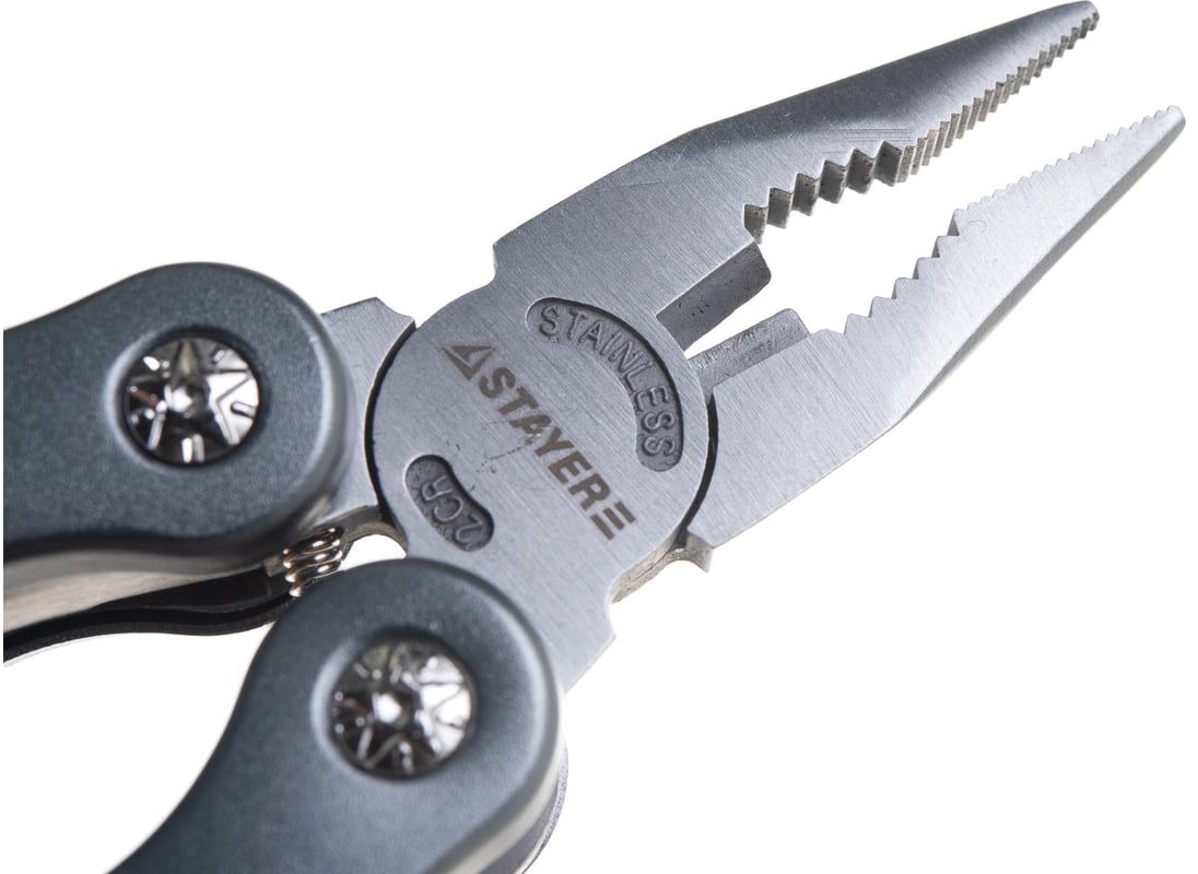 Инструмент многофункциональный мультитул 12 в 1 с битами Professional Stayer 22852 - фото