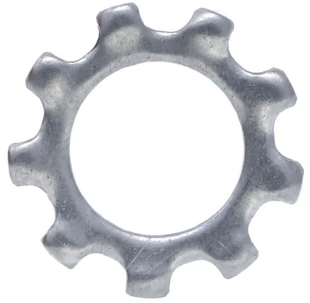 Шайба стопорная 1/2" с зубьями DIN 6797A, оцинкованная сталь - фото