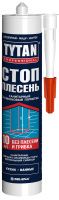Герметик силиконовый санитарный СТОП ПЛЕСЕНЬ TYTAN Professional 67233, прозрачный 280 мл