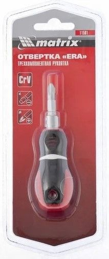 Отвертка комбинированная SL6 / PH2 стержень 38 мм Matrix 11581, Cr-V - фото