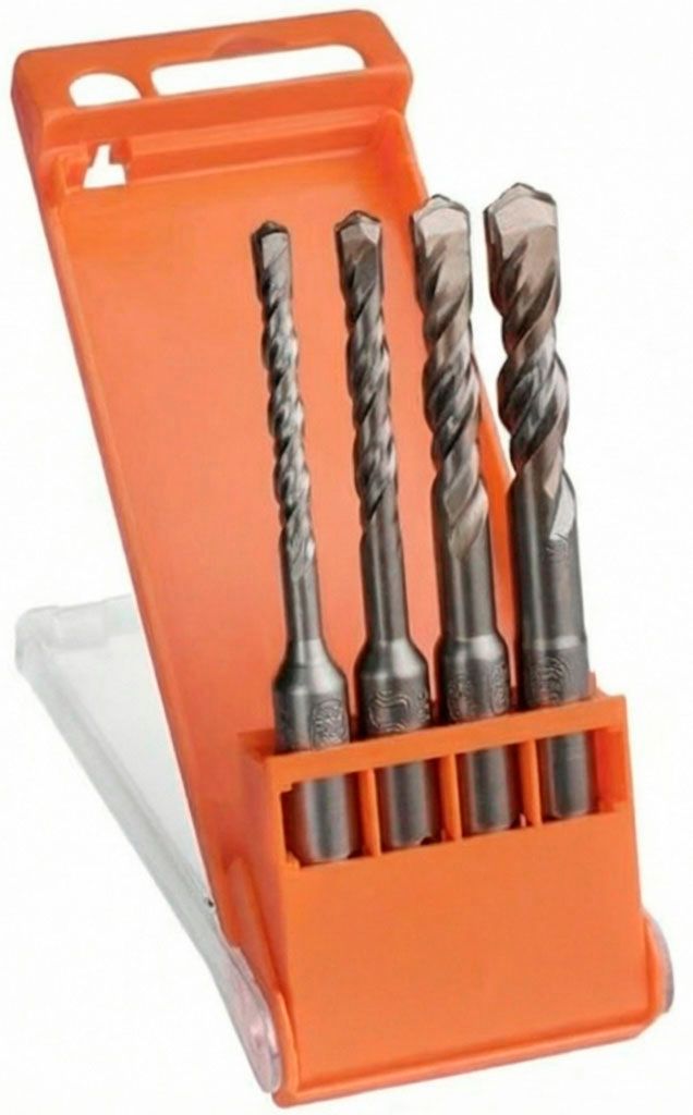 Набор буров по бетону SDS-plus 5-10 мм Hawera 138784, 4 шт - фото