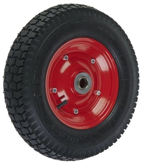 Изображение товара Пневматическое колесо PR 420 мм для тачек и тележек надежное и прочное