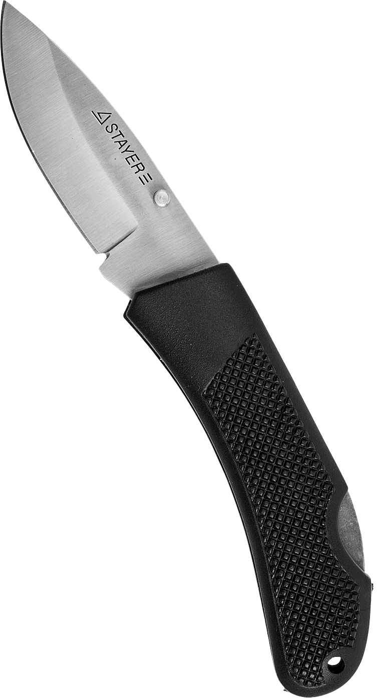 Изображение товара Складной нож Stayer 47600-1 нержавеющая сталь, 75 мм