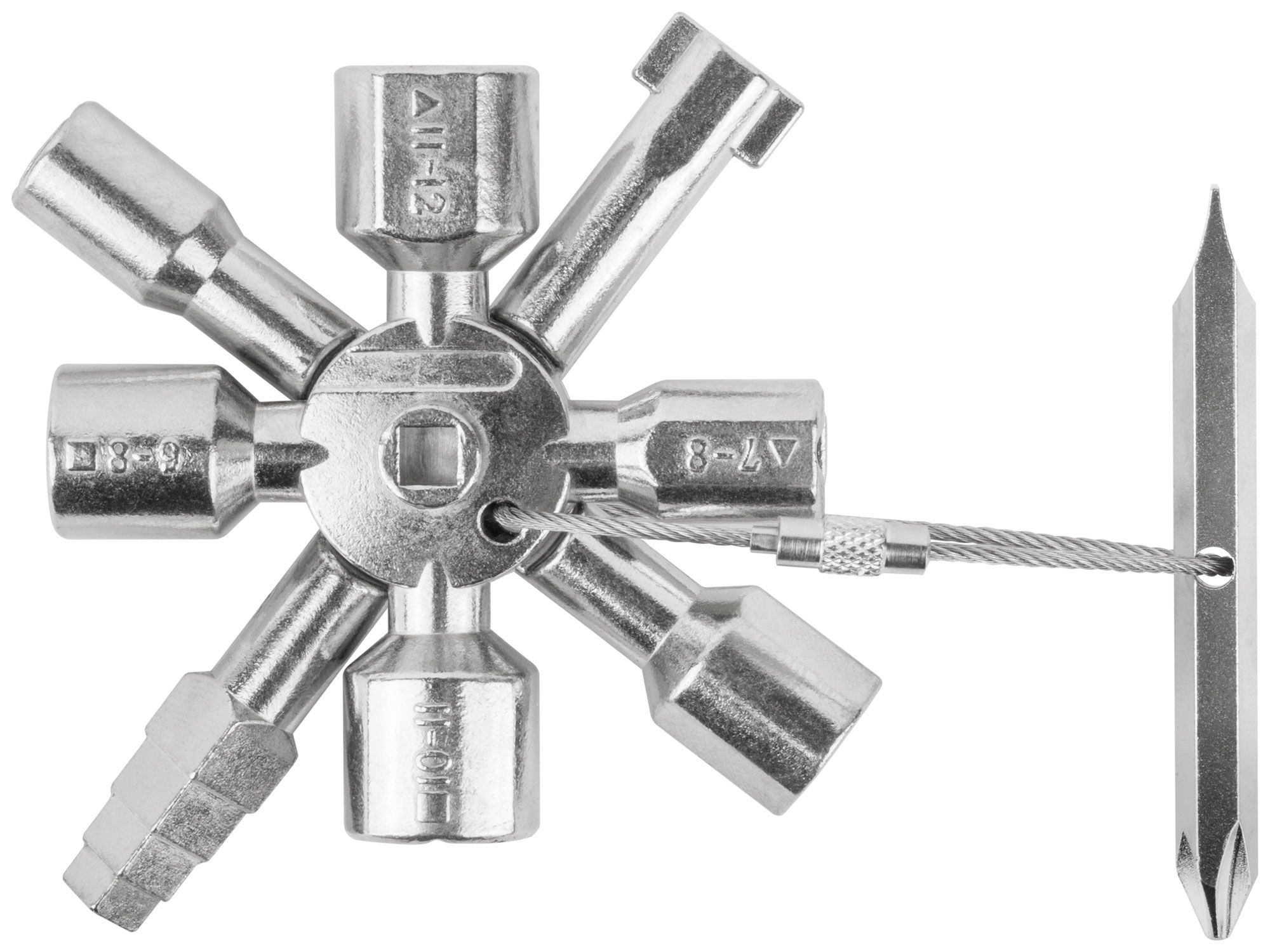 Ключ универсальный для электрошкафов 10-в-1 FIT 60110 - фото