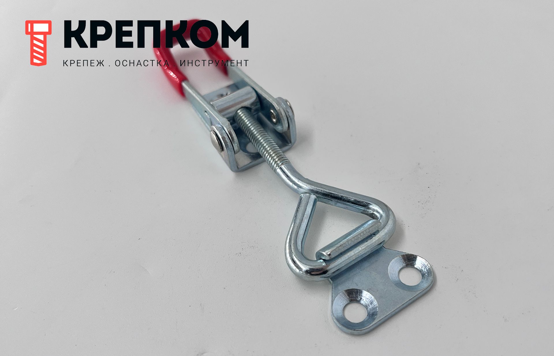 Замок регулируемый натяжной L=35-49 мм, нагрузка 102 кг, 5112, оцинкованная сталь - фото