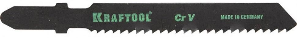 Полотно по дереву для лобзика 75/50 мм, чистый рез T119B Kraftool 159535-2, хромованадиевая сталь, 2 шт - фото