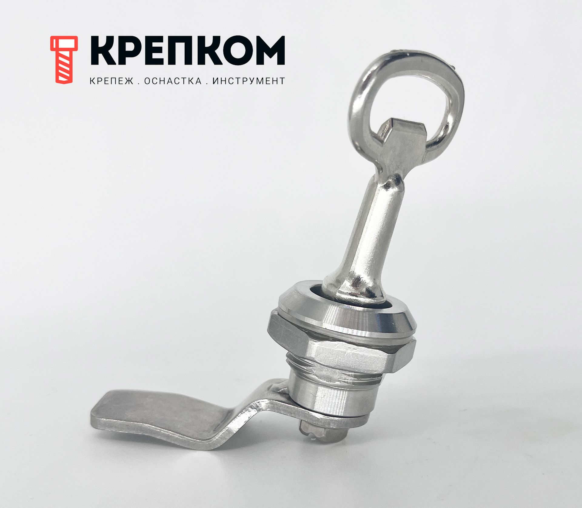 Замок щитовой квадратный FD25C-2VK , нержавеющая сталь А2 - фото