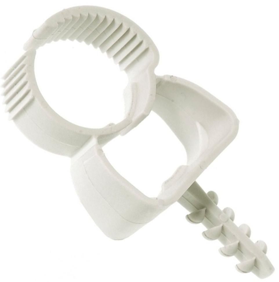 Дюбель со скобой и фиксирующим зажимом для труб Schnabl USA - фото