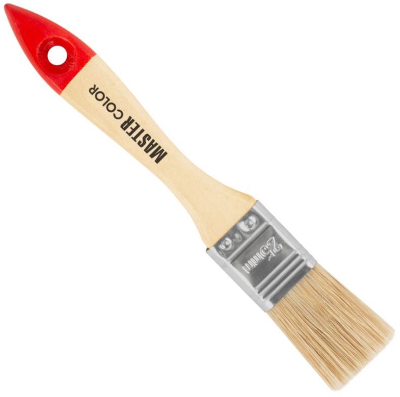 Кисть флейцевая 25 мм Master Color Start 30-0011, натуральная щетина - фото