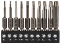 Изображение товара Набор бит ударных TORX 50 мм Impact SGS 6350T7-T40, сталь S2, 10 шт Изображение товара Набор бит ударных TORX 50 мм Impact SGS 6350T7-T40, сталь S2, 10 шт