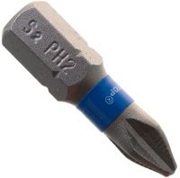 Бита крестовая PH2 магнитная с насечкой 25 мм, C1/4" Cutop, сталь S2