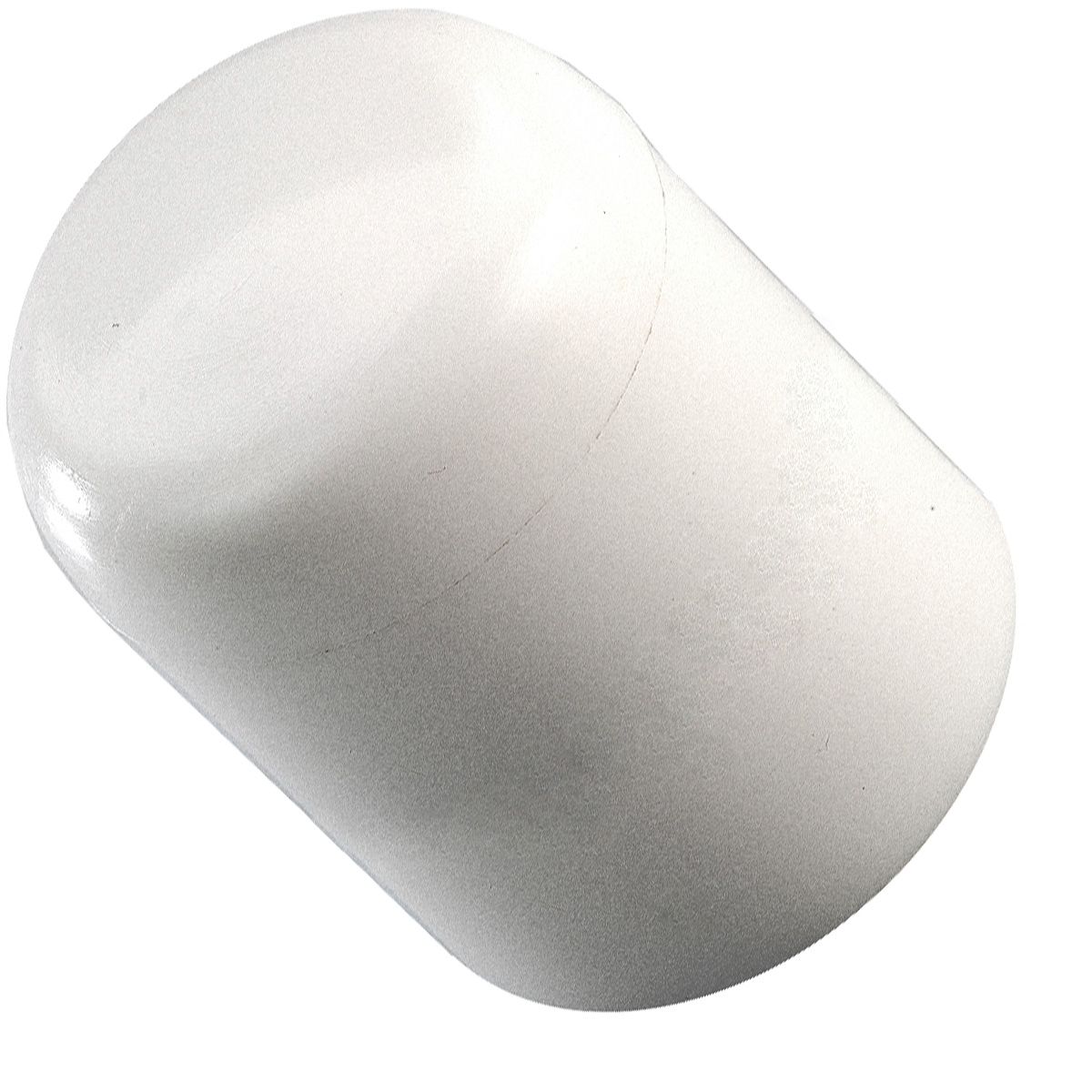 Заглушка 10 мм наружная для круглых труб ZZO, пластик, белая (RAL 9003) - фото