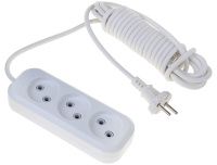 Изображение товара Удлинитель сетевой 5-ти розеточный 5 м без заземления 10А У3-0 V.I.-Tok 95007