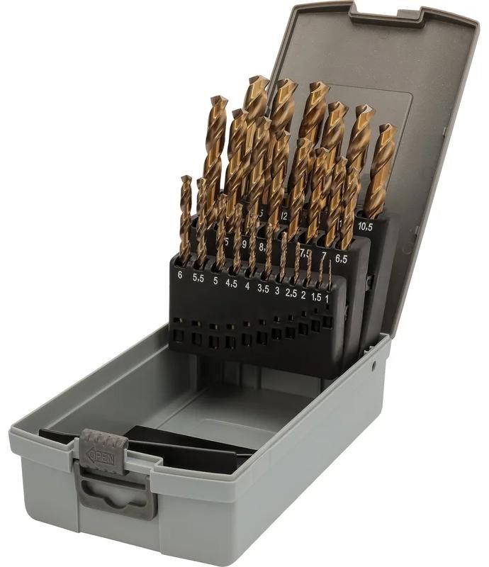 Изображение товара Набор сверл по металлу H-Tools 215215ROHT 25 шт высокопрочных стальных сверл