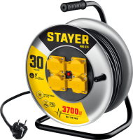 Изображение товара Удлинитель силовой на стальной катушке 30 м PRO-315 Stayer 55077-30
