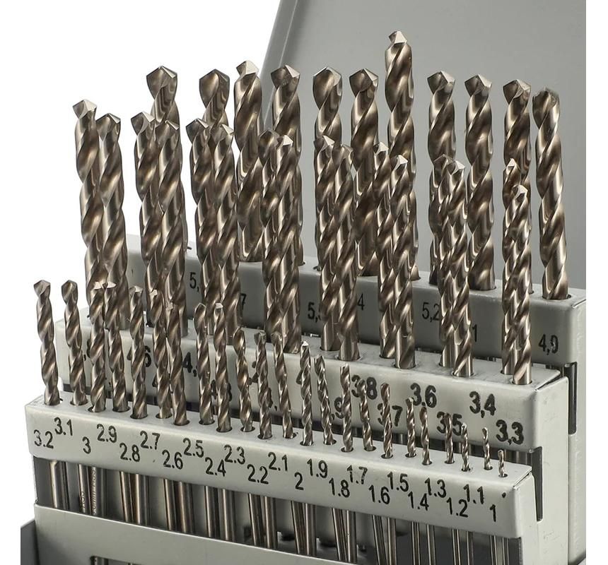 Набор сверл по металлу 1-5,9 мм HSS-G 135° DIN 338 H-Tools 08343400, 50 шт - фото