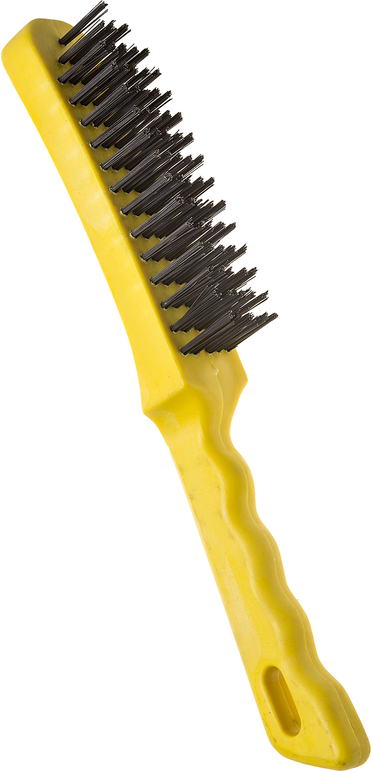 Щетка проволочная стальная 3 ряда, пластмассовая рукоятка Professional Stayer 35015-3 - фото