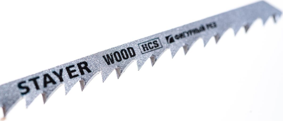 Полотна по дереву T244D для электролобзика 75 мм фигурный рез, T-хвостовик, Stayer 15986-4_z02, сталь HCS, 2 шт - фото