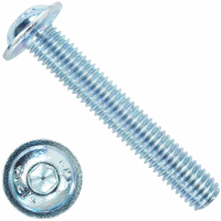 Винт с полукруглой головкой с фланцем и внутренним шестигранником ISO 7380-2 Reyher, класс прочности 10.9, оцинкованная сталь
