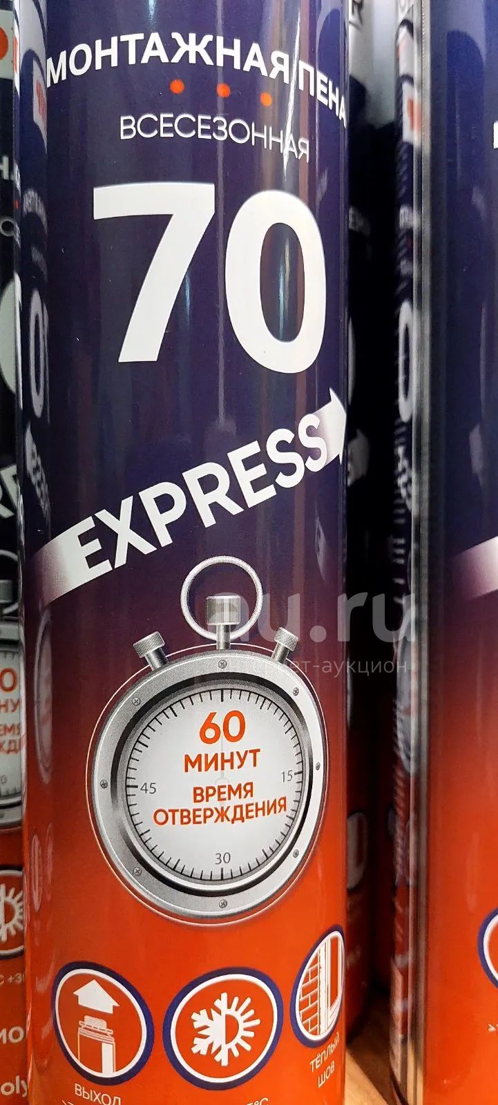 Пена монтажная всесезонная 1000 мл Polynor 70 Express Foam - фото