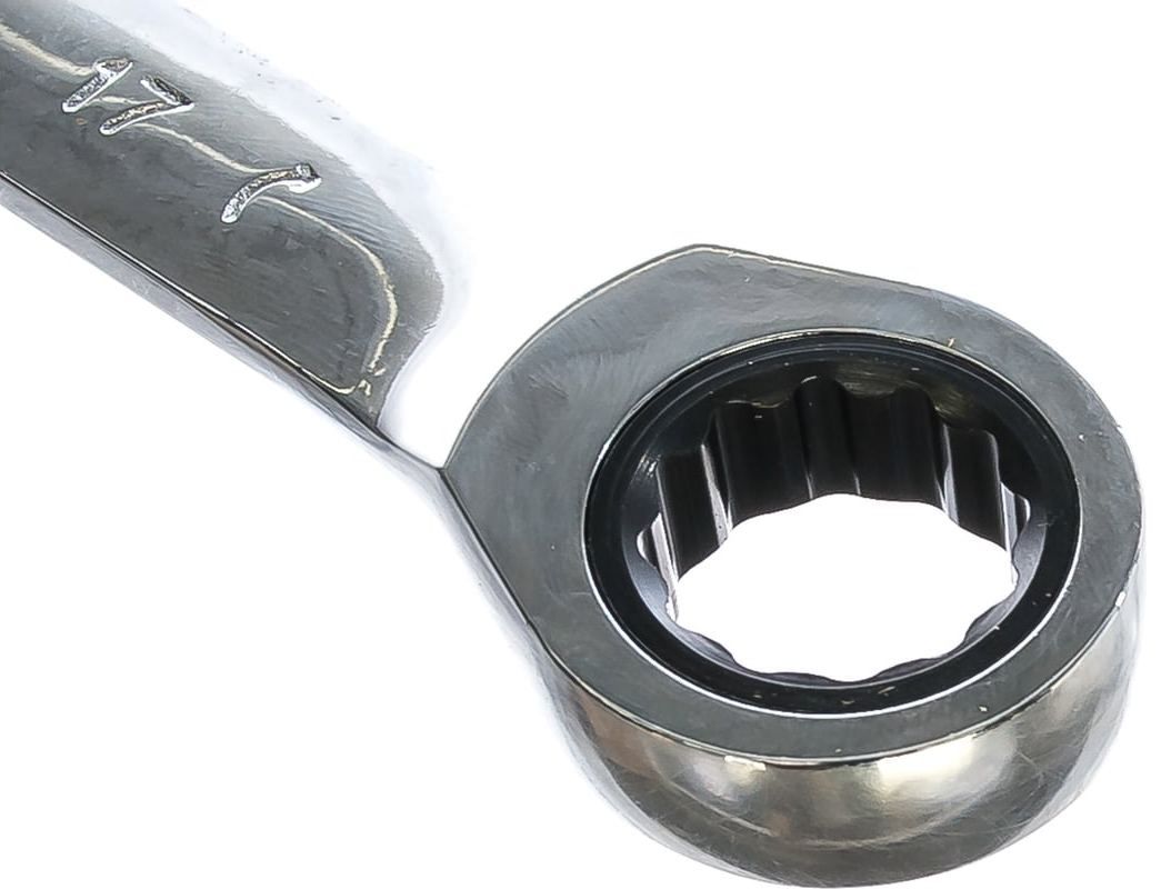 Ключ комбинированный трещеточный 17 мм Matrix 14810, хромованадиевая сталь - фото