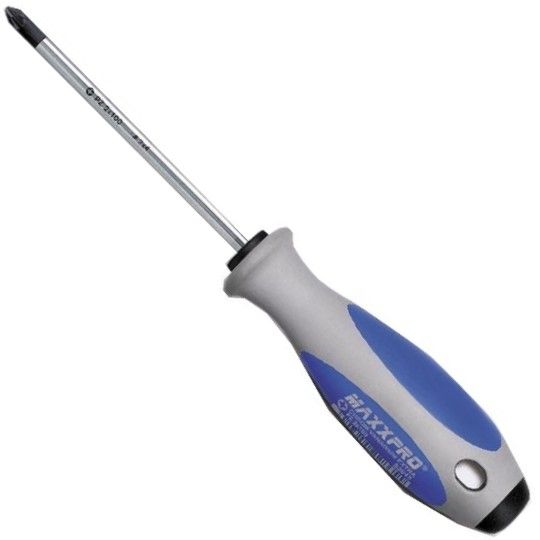 Изображение товара Отвертка крестовая PZ2x100 мм Witte Maxxpro 53045М надежный инструмент для работы с шурупами