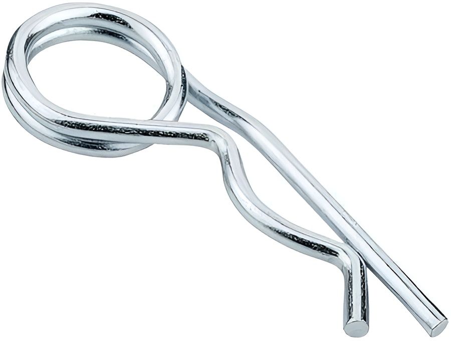 Шплинт пружинный игольчатый DIN 11024 Form D, оцинкованная сталь - фото