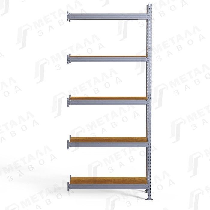 Стеллаж металлический 3000/1500/600 мм, Металл-завод  SGR-V-Zn-ДСП 1565-3.0 ДС, дополнительная секция - фото