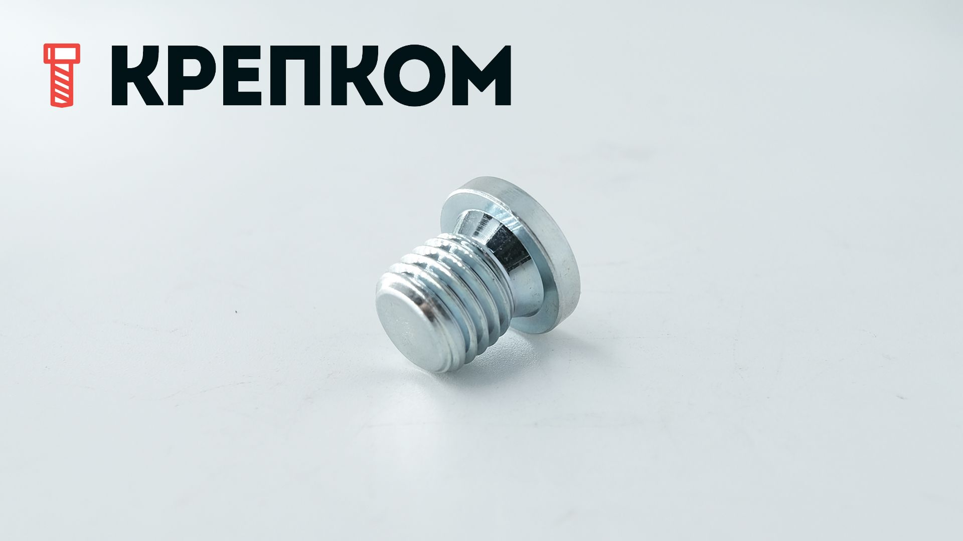 Пробка-заглушка с буртом и внутренним шестигранником DIN 908, оцинкованная сталь - фото