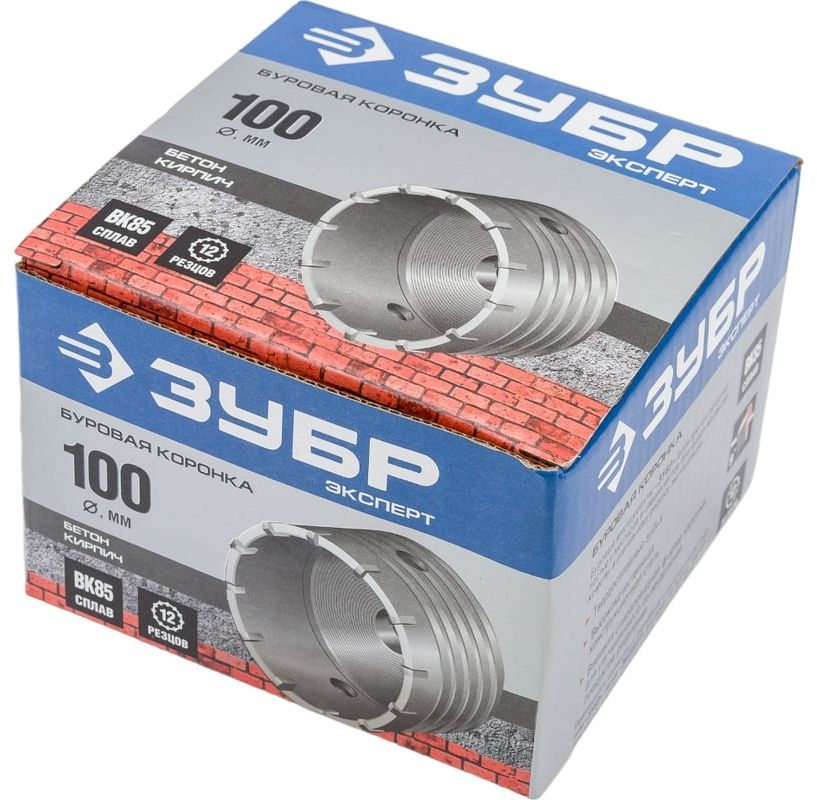 Коронка по бетону без державки 100 мм ЗУБР 29180-100 - фото